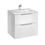 ПОДВЕСНАЯ ТУМБА JORNO SLIDE 65 БЕЛАЯ C РАКОВИНОЙ KIROVIT ОСКАР 65 СМ