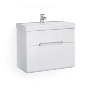 ПОДВЕСНАЯ ТУМБА JORNO MODUO SLIM 60 БЕЛАЯ C РАКОВИНОЙ CERSANIT MODUO SLIM 60 СМ