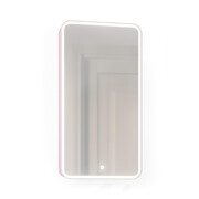 ЗЕРКАЛО-ШКАФ JORNO PASTEL 46 РОЗОВЫЙ ИНЕЙ С ПОДСВЕТКОЙ