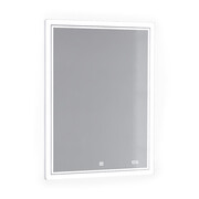 ЗЕРКАЛО JORNO GLASS 65 С ПОДСВЕТКОЙ И ЧАСАМИ