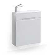 ПОДВЕСНАЯ ТУМБА JORNO MODUL 60 БЕЛАЯ C РАКОВИНОЙ MODUL 60 ИЗ ЛИТЬЕВОГО МРАМОРА