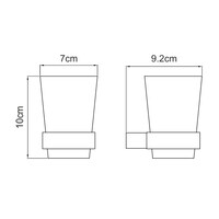 ПОДСТАКАННИК ОДИНАРНЫЙ WASSERKRAFT SAUER K-7928