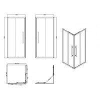 ОГРАЖДЕНИЕ ДУШЕВОЕ ESBANO ESF-90KV-C