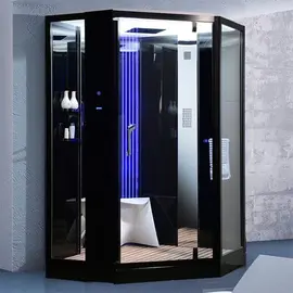 ДУШЕВАЯ КАБИНА С ФУНКЦИЕЙ "РИМСКИЕ ТЕРМЫ" ORANS SR-89106S BLACK