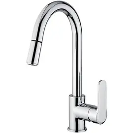 СМЕСИТЕЛЬ С ВЫДВИЖНЫМ ИЗЛИВОМ ДЛЯ КУХНИ EMMEVI NEFER CR77066