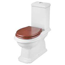 УНИТАЗ НАПОЛЬНЫЙ CREO CERAMIQUE DIJON DI1002+DI1003 С ДЕРЕВЯННОЙ КРЫШКОЙ МИКРОЛИФТ
