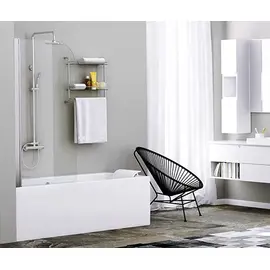 СТЕКЛЯННАЯ ШТОРКА ДЛЯ ДУША WASSERKRAFT LEINE 35P01-80 РАСПАШНАЯ, ОДНОСТВОРЧАТАЯ