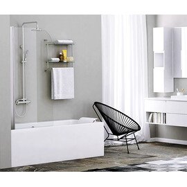 СТЕКЛЯННАЯ ШТОРКА ДЛЯ ДУША WASSERKRAFT LEINE 35P01-80 РАСПАШНАЯ, ОДНОСТВОРЧАТАЯ