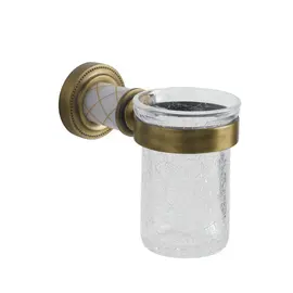 НАСТЕННЫЙ СТАКАН ДЛЯ ЗУБНЫХ ЩЕТОК BOHEME MURANO BRONZE 10904-BR