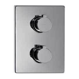 СМЕСИТЕЛЬ ТЕРМОСТАТИЧЕСКИЙ ДЛЯ ВАННЫ СКРЫТОГО МОНТАЖА КВАДРАТ (ХРОМ)