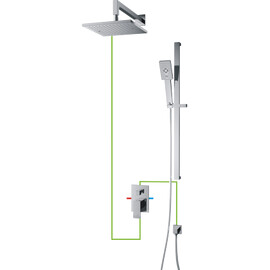 СИСТЕМА ДЛЯ ДУША СКРЫТОГО МОНТАЖА 11 OMNIRES FRESH ХРОМ