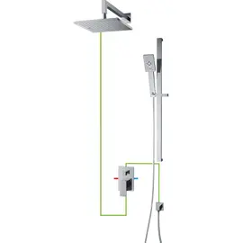 СИСТЕМА ДЛЯ ДУША СКРЫТОГО МОНТАЖА 11 OMNIRES FRESH ХРОМ