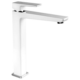 СМЕСИТЕЛЬ ДЛЯ УМЫВАЛЬНИКА ВЫСОКИЙ OMNIRES PARMA ХРОМ/БЕЛЫЙ