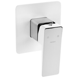 СМЕСИТЕЛЬ ДЛЯ ДУША СКРЫТОГО МОНТАЖА OMNIRES PARMA ХРОМ/БЕЛЫЙ