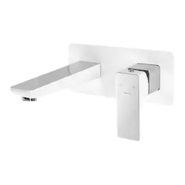 СМЕСИТЕЛЬ ДЛЯ УМЫВАЛЬНИКА СКРЫТОГО МОНТАЖА OMNIRES PARMA ХРОМ/БЕЛЫЙ