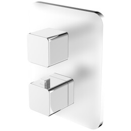 СМЕСИТЕЛЬ ТЕРМОСТАТИЧЕСКИЙ ДЛЯ ВАННЫ СКРЫТОГО МОНТАЖА OMNIRES PARMA ХРОМ/БЕЛЫЙ