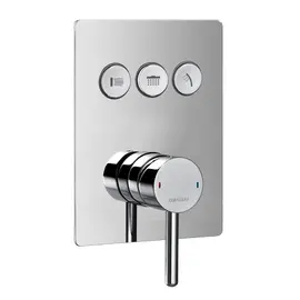 GOCLICK СМЕСИТЕЛЬ ДЛЯ ВАННЫ НА 3 ВЫХОДА СКРЫТОГО МОНТАЖА OMNIRES Y ХРОМ