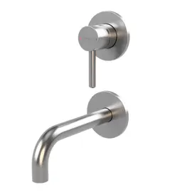 СМЕСИТЕЛЬ ДЛЯ УМЫВАЛЬНИКА СКРЫТОГО МОНТАЖА ВЕРТИКАЛЬНЫЙ OMNIRES Y НИКЕЛЬ