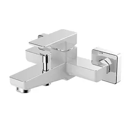 СМЕСИТЕЛЬ ДЛЯ ВАННЫ OMNIRES PARMA ХРОМ/БЕЛЫЙ