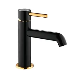 СМЕСИТЕЛЬ ДЛЯ УМЫВАЛЬНИКА OMNIRES Y ЧЕРНЫЙ/ЗОЛОТО