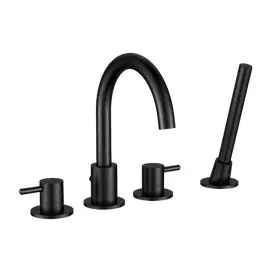 СМЕСИТЕЛЬ ДЛЯ ВАННЫ НА 4 ОТВЕРСТИЯ OMNIRES Y ЧЕРНЫЙ