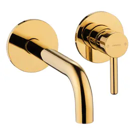 СМЕСИТЕЛЬ ДЛЯ УМЫВАЛЬНИКА СКРЫТОГО МОНТАЖА ГОРИЗОНТАЛЬНЫЙ OMNIRES Y ЗОЛОТО