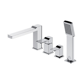 СМЕСИТЕЛЬ ДЛЯ ВАННЫ НА 4 ОТВЕРСТИЯ OMNIRES SLIDE ХРОМ