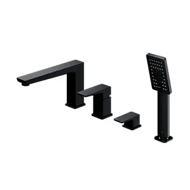 СМЕСИТЕЛЬ ДЛЯ ВАННЫ НА 4 ОТВЕРСТИЯ OMNIRES PARMA ЧЕРНЫЙ