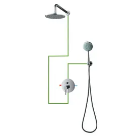 СИСТЕМА ДЛЯ ДУША СКРЫТОГО МОНТАЖА 21 OMNIRES Y ХРОМ