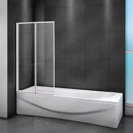 ШТОРКА ДЛЯ ВАННЫ CEZARES RELAX-V-2-80/140-C-BI ПРОЗРАЧНОЕ СТЕКЛО