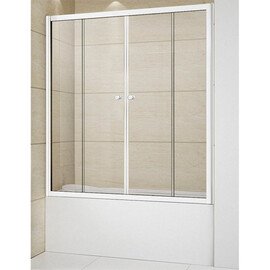 ШТОРКА ДЛЯ ВАННЫ CEZARES RELAX-VF-2-150/145-C-BI ПРОЗРАЧНОЕ СТЕКЛО