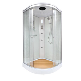 ДУШЕВАЯ КАБИНА DETO EM1590GM+EL С ГИДРОМАССАЖЕМ И ЭЛЕКТРИКОЙ