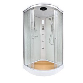 ДУШЕВАЯ КАБИНА DETO EM1590GM+EL С ГИДРОМАССАЖЕМ И ЭЛЕКТРИКОЙ