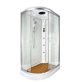 ДУШЕВАЯ КАБИНА DETO EM1511RGM+EL С ГИДРОМАССАЖЕМ И ЭЛЕКТРИКОЙ, ПРАВАЯ