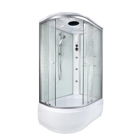 ДУШЕВАЯ КАБИНА DETO EM4512RGM+EL С ГИДРОМАССАЖЕМ И ЭЛЕКТРИКОЙ, ПРАВАЯ