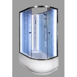 ДУШЕВАЯ КАБИНА DETO EM4512LNGM С ГИДРОМАССАЖЕМ, ЛЕВАЯ