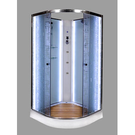 ДУШЕВАЯ КАБИНА DETO EM1510NLED+GM С ГИДРОМАССАЖЕМ
