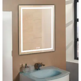         ЗЕРКАЛО RELISAN WENDY 600Х800 С ЧАСАМИ И ПОДСВЕТКОЙ