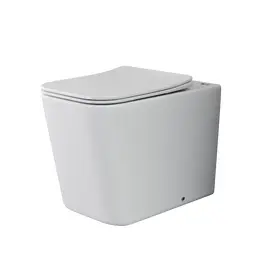 НАПОЛЬНЫЙ ПРИСТАВНОЙ УНИТАЗ CERAMICA NOVA CUBIC RIMLESS