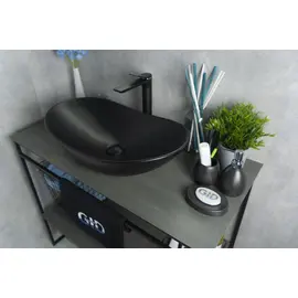 ЧЕРНАЯ МАТОВАЯ КЕРАМИЧЕСКАЯ РАКОВИНА GID BM9811