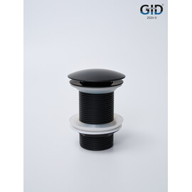 ЧЕРНЫЙ МАТОВЫЙ МЕТАЛЛИЧЕСКИЙ ДОННЫЙ КЛАПАН GID G-55BM БЕЗ ПЕРЕЛИВА