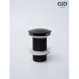 ЧЕРНЫЙ МАТОВЫЙ МЕТАЛЛИЧЕСКИЙ ДОННЫЙ КЛАПАН GID G-55BM БЕЗ ПЕРЕЛИВА