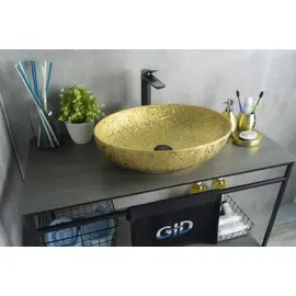 ЗОЛОТАЯ КЕРАМИЧЕСКАЯ РАКОВИНА GID NC444