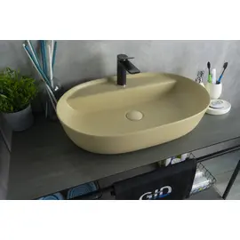 СВЕТЛО-КОРИЧНЕВАЯ МАТОВАЯ КЕРАМИЧЕСКАЯ РАКОВИНА GID SR1346