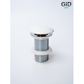 БЕЛЫЙ КЕРАМИЧЕСКИЙ ДОННЫЙ КЛАПАН GID WH100 БЕЗ ПЕРЕЛИВА