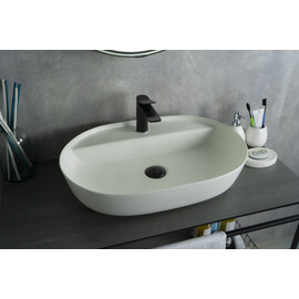 БЕЛАЯ МАТОВАЯ КЕРАМИЧЕСКАЯ РАКОВИНА GID WM1346