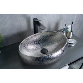 СЕРЕБРЕННАЯ КЕРАМИЧЕСКАЯ РАКОВИНА GID 9030S