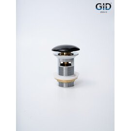 ЧЕРНЫЙ КЕРАМИЧЕСКИЙ ДОННЫЙ КЛАПАН GID BL100-1 С ПЕРЕЛИВОМ