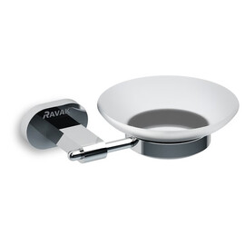 ДЕРЖАТЕЛЬ С МЫЛЬНИЦЕЙ (СТЕКЛО) RAVAK CR 200.00