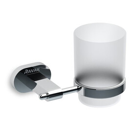 ДЕРЖАТЕЛЬ СО СТАКАНОМ (СТЕКЛО) RAVAK CR 210.00